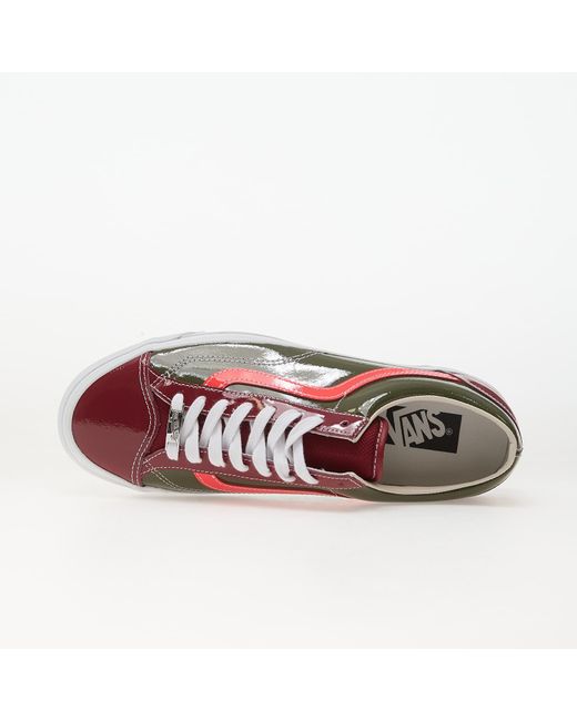 Vans Red Sneakers Lx Old Skool 36 Patent Bordeaux