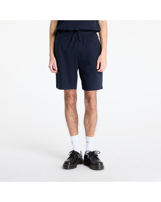 Boss Korte Broek Waffle Shorts in het Blue voor heren