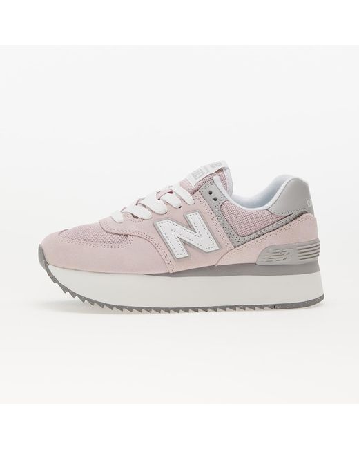 New Balance 574 Stone Pink in White | Lyst