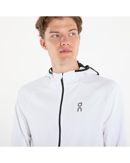 On Shoes White Sweatshirt Climate Zip Hoodie for men