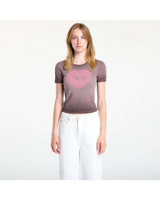 DIESEL Purple T-Shirt T-Ele T-Shirt