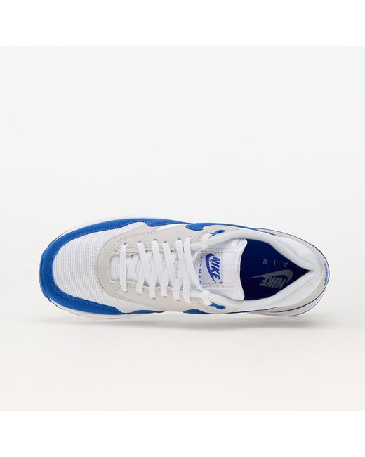 Air max 1 '86 premium white/ royal blue-lt neutral grey-black di Nike