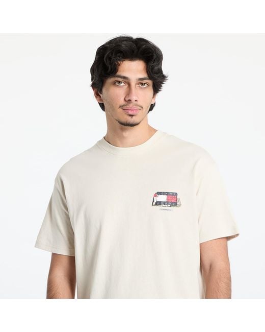 Tommy Hilfiger T-Shirt Tommy Jeans Rlx Novelty 1 Tee in het White voor heren