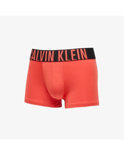 Boxer Cavin Kein Trunk 3-Pack Muticoor di Calvin Klein in Red da Uomo