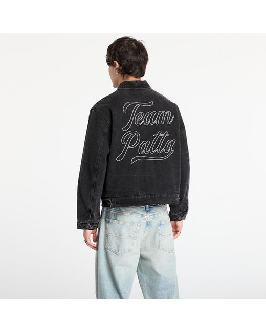 PATTA Black Jacket Washed Canvas Jacket