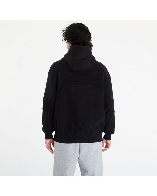 Reebok Ltd waffle pattern hoodie in Black für Herren