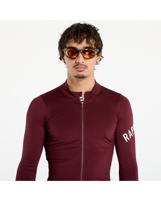 Rapha Jersey Pro Team Long Sleeve Midweight Jersey Port in het Red voor heren