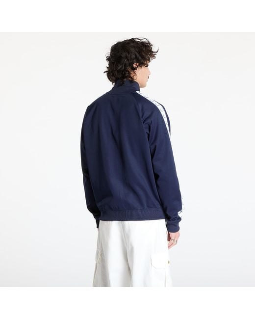 Fred Perry Blue Sweatshirt Taped Track Jacket for men