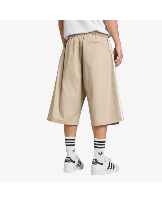 Mens Short In Twill Di Cotone Adicolor Sst di Adidas Originals in Natural da Uomo