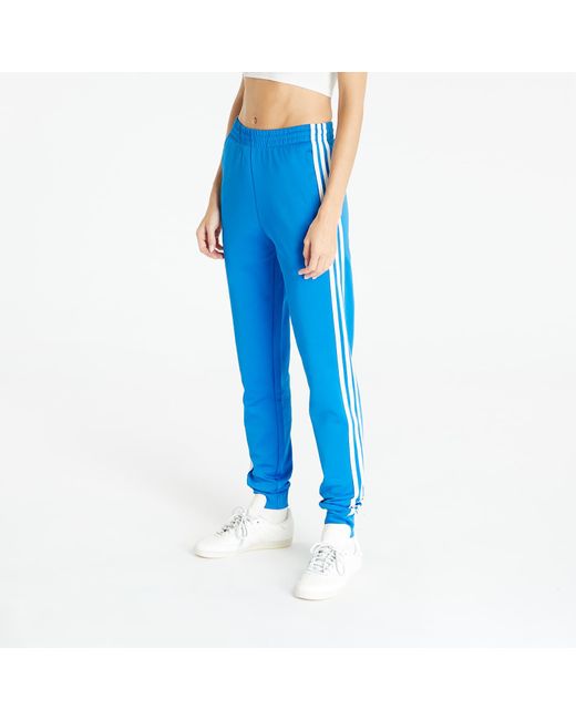 Adidas Adicolor Classic Cuffed Track Pants Blue Bird adidas Originals | Lyst