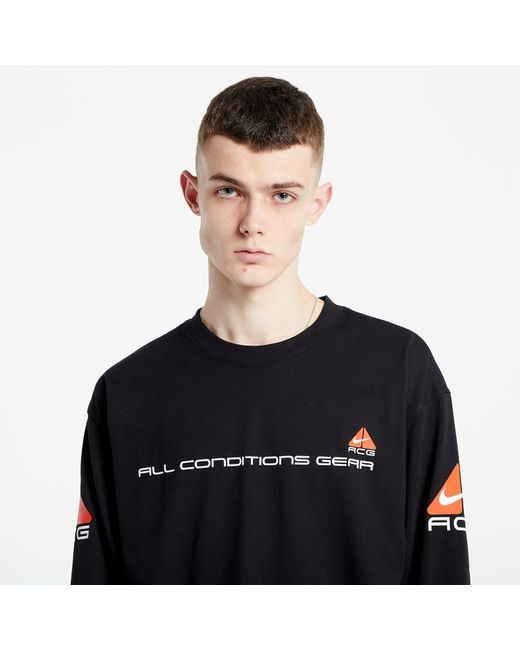 Acg long sleeve t-shirt di Nike in Black da Uomo