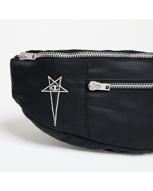 X Champion Bumbag di Rick Owens in Black