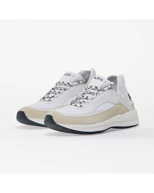 A.P.C. White Sneakers Run Around Sneakers for men