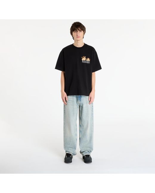 Magietta Peasures Dynamic Short Seeve Crewneck Back di Pleasures in Black da Uomo