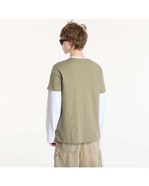 Alpha Industries Green T-Shirt Basic Tee for men