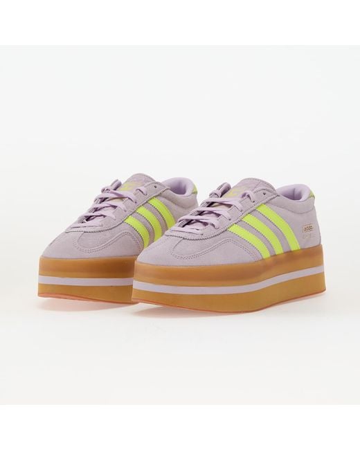 Adidas Originals White Sneakers Adidas Gazelle Stack W Icelav/ Solar/ Gum1 Eur