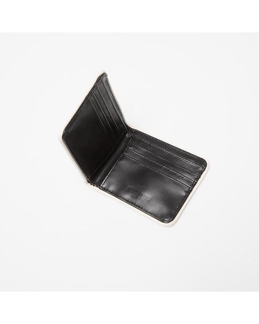 Fred Perry Black Wallet Coated Polyester Billfold Wall/ Ecru