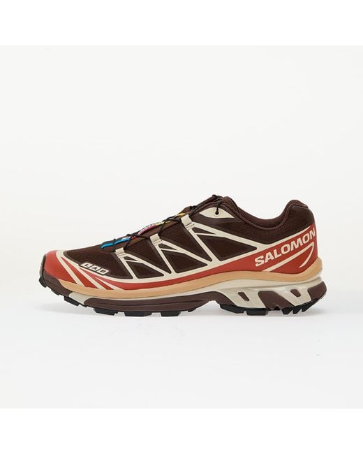 SALOMON ADVANCED Brown Sneakers Salomon Xt-6 Roaste/ Burnt Ochre/ Almilk Eur