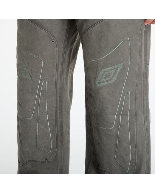 Umbro Gray Pants Shinguard Canvas Pants for men