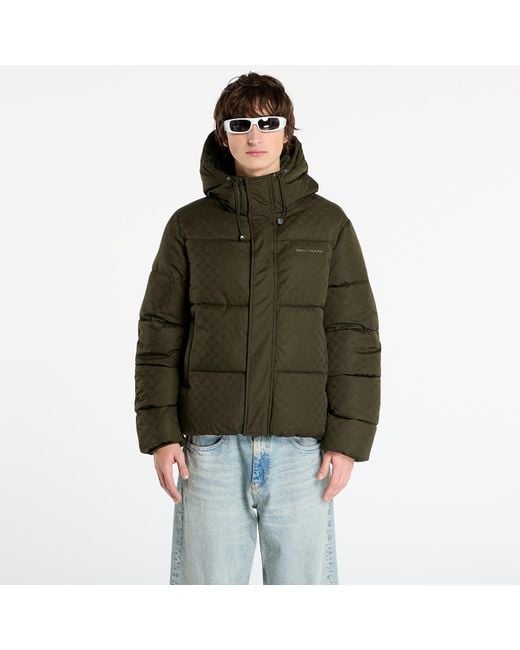 Daily Paper Jas Monogram Puffer Jacket in het Green