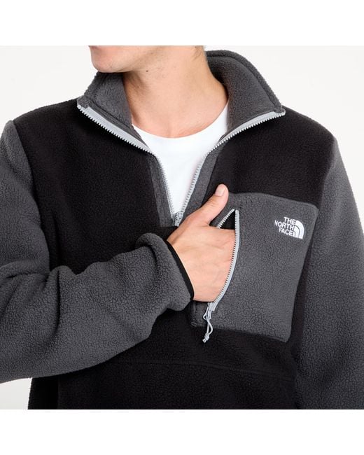 Felpa M Yumiori 1/4 Zip Tnf/ Asphalt di The North Face in Black da Uomo