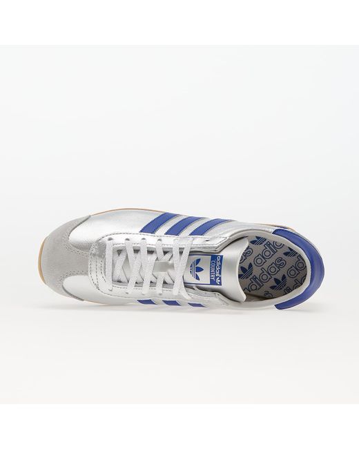 adidas Originals Adidas Country Og Metallic Silver/ Brave Blue/ Ftw White  für Herren | Lyst DE