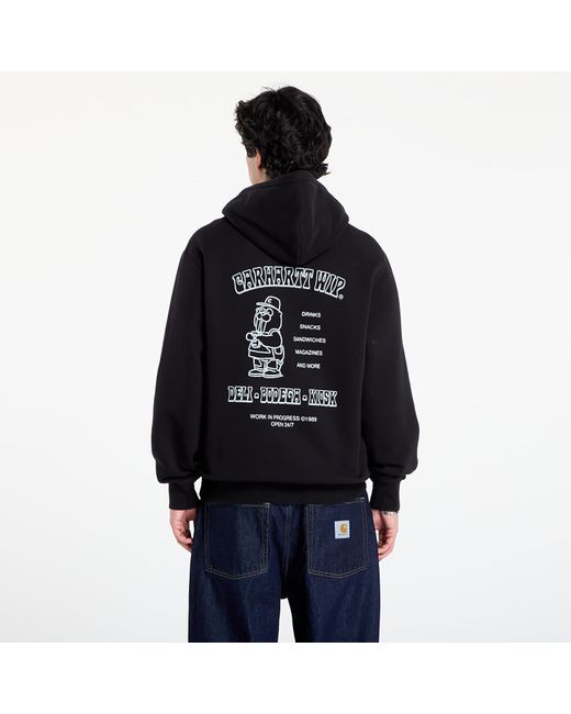 Carhartt Sweatshirt Hooded Sandwich Sweat Fog in het Black