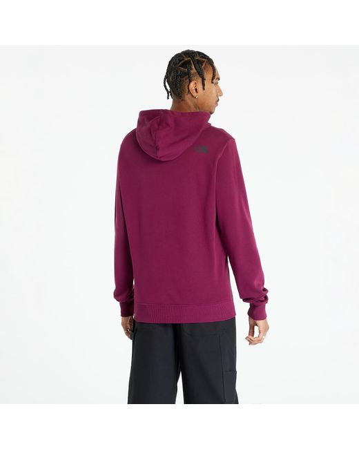 The North Face Red Fine Hoodie Boysenberry for men
