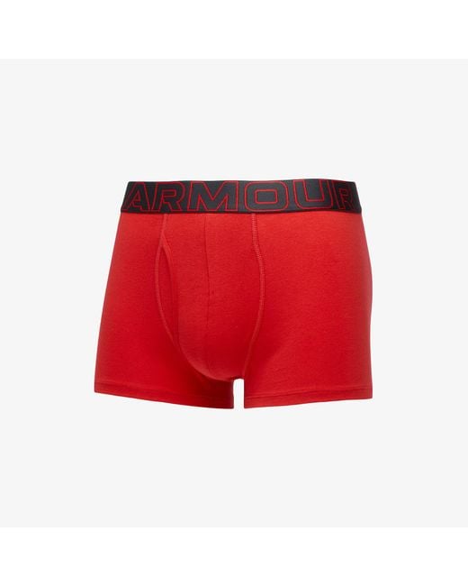 Under Armour Gray M Performance Cotton 3In 3-Pack for men