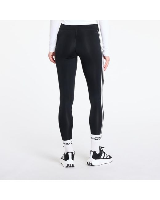 Eggins Adidas Train Essentias 3-Stripes High-Waisted 7/8 Eggings Back/ Cream/ Gum 3 di Adidas Originals in Black