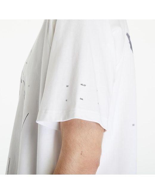 HELIOT EMIL White T-Shirt Formation T-Shirt for men