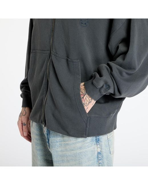 KTZ Gray Sweatshirt Chicago Bulls Washed Full Zip