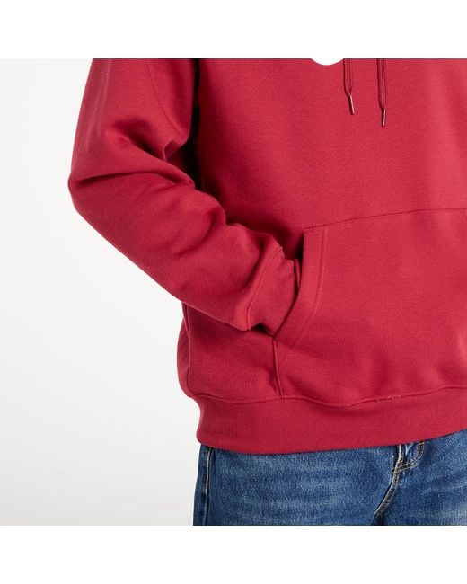 Felpa Deteremined Pullover di Vans in Red da Uomo
