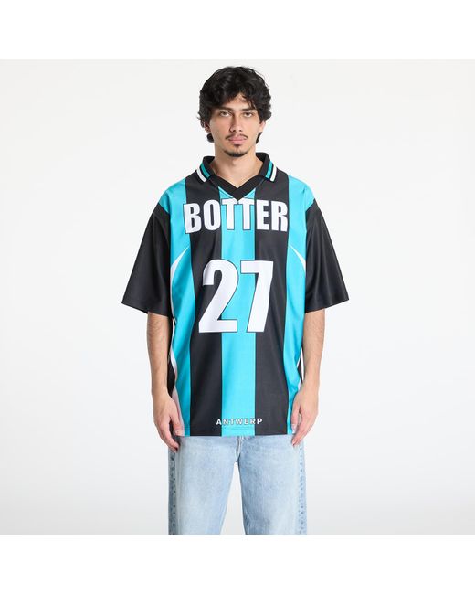 Reebok T-Shirt X Botter Ltd Reverse Soccer Tee Striped/ Aqua in