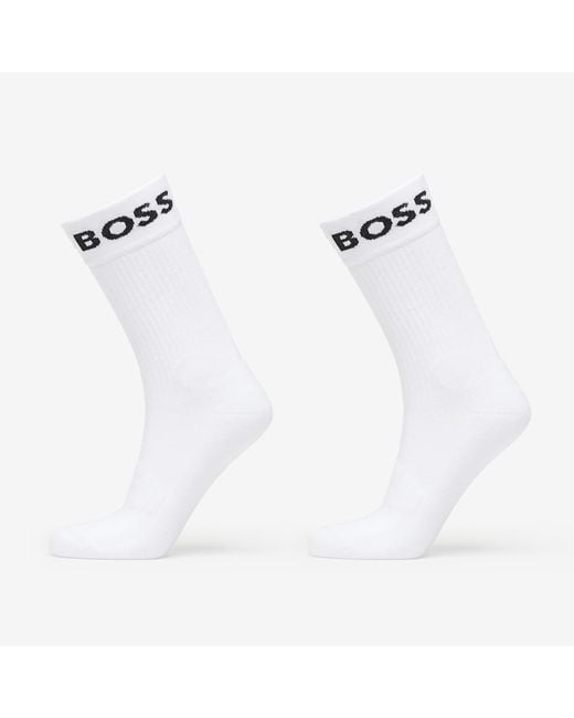 Boss Sokken Quarter-Length Socks in het White
