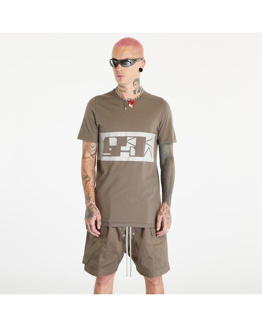 Rick Owens Gray Rick Owens Level T-shirt Dust/ Pearl for men