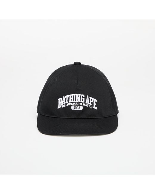 A Bathing Ape Black Mütze Logo Cap