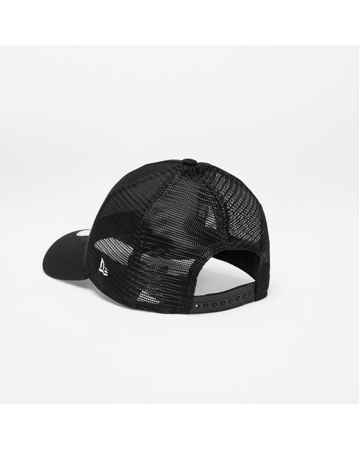 KTZ Black Cap Cotton Patch 9Forty A-Frame Trucker Adjustable Cap