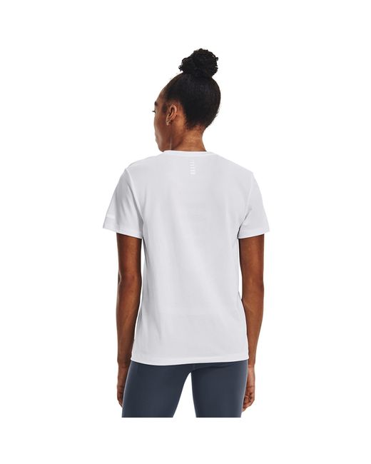 Under Armour Damesshirt Seamless Stride Met Korte Mouwen Wit / Wit / Reflecterend in het White