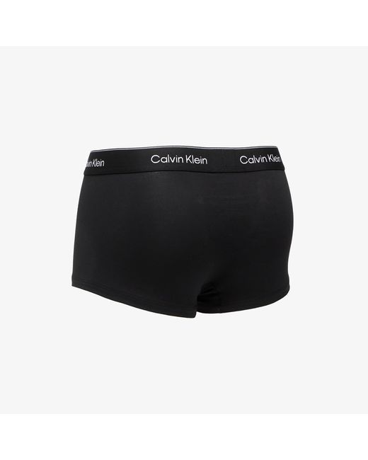 Calvin Klein Icon Cotton Stretch Low Rise Trunk 5-Pack in Black für Herren