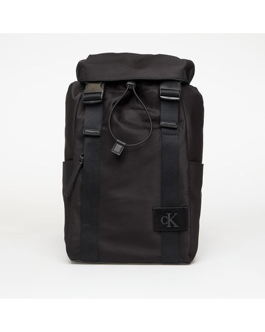 Calvin Klein Black Canvas Mix Backpack for men