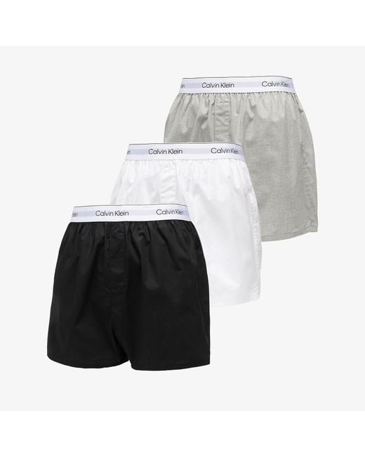 Calvin Klein Boxers Boxer Slim 3-Pack in het Multicolor voor heren