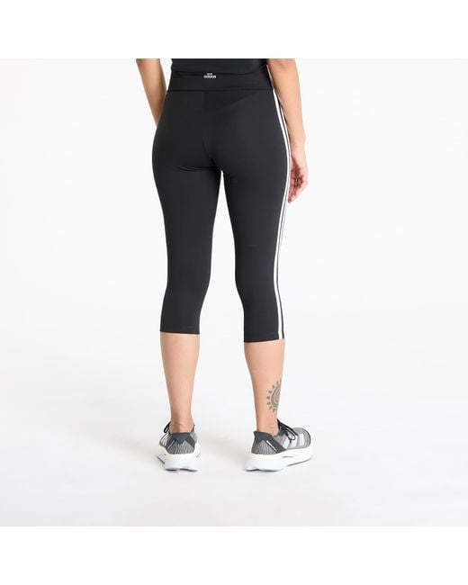 Leggins Adidas Adicolor 3 Stripe Carpi Leggings di Adidas Originals in Black