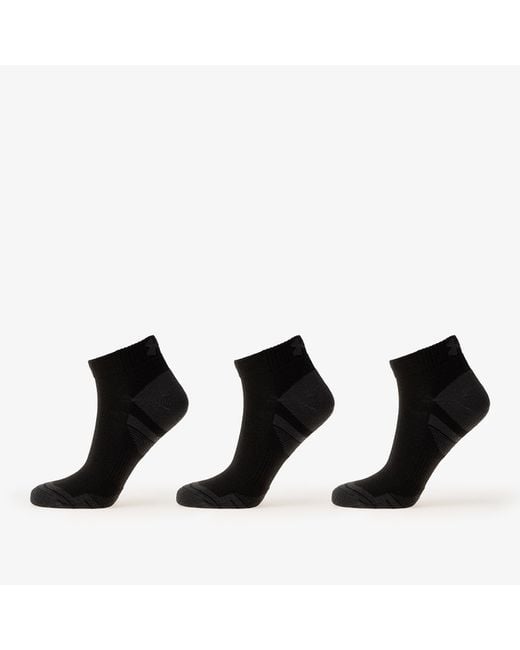 Under Armour Black Performance Tech 3-Pack Low Cut Socks Jet