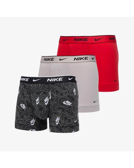Nike Dri-Fit Everyday Cotton Stretch Trunk 3-Pack in het Multicolor voor heren