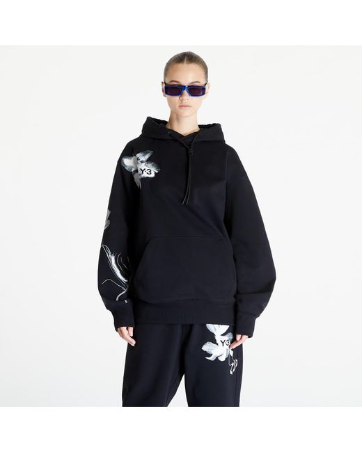 Y-3 Blue Graphic French Terry Hoodie