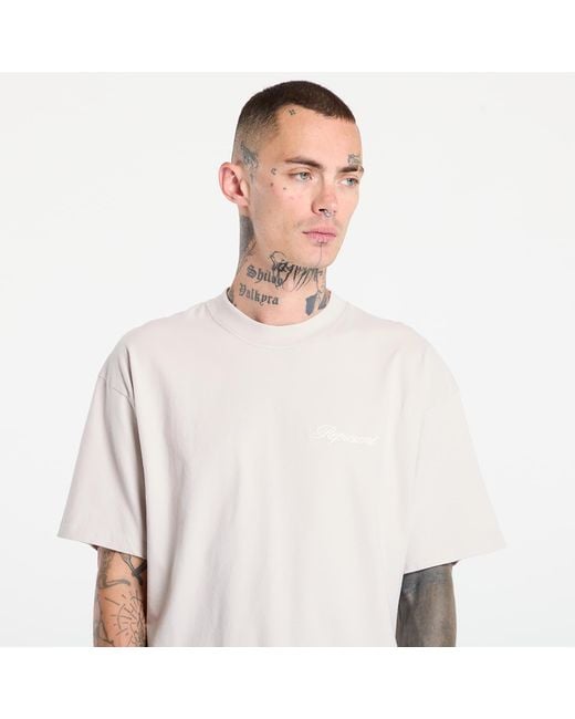 Represent White T-Shirt Script Logo T-Shirt for men