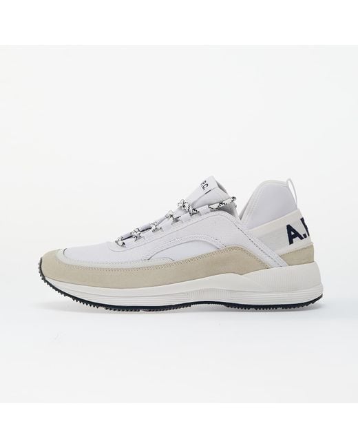 A.P.C. White Sneakers Run Around Sneakers for men