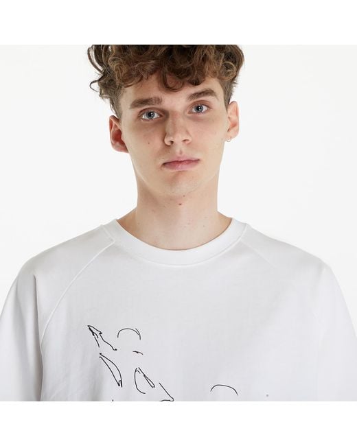 HELIOT EMIL White T-Shirt Formation T-Shirt for men