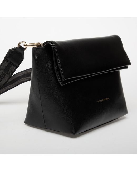 Tommy Hilfiger Black Bag Logotape Med Crossover